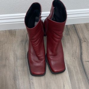 Nine West square toe booties